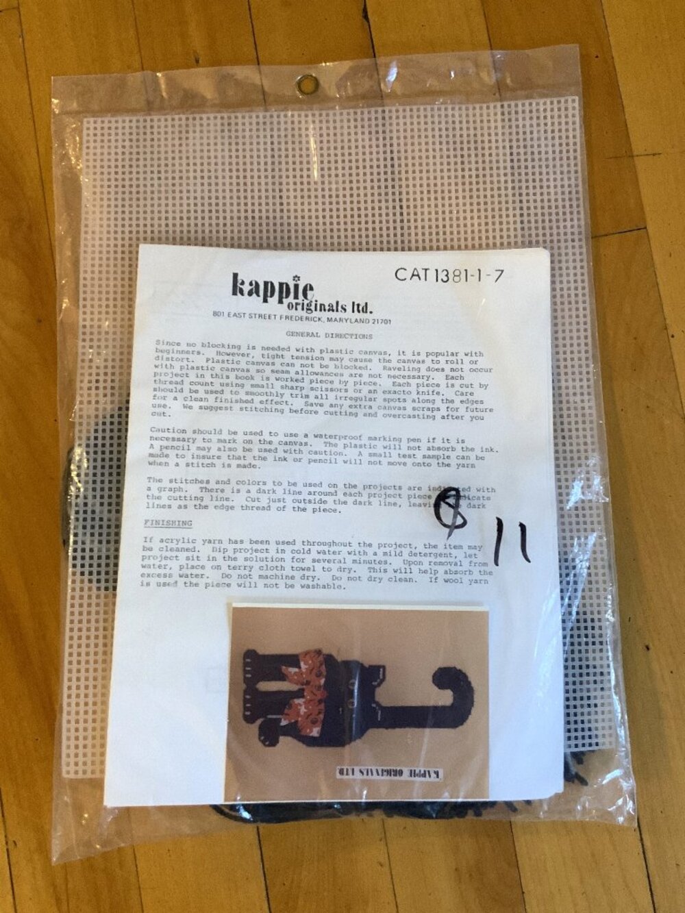 VINTAGE Kappie Originals "Black Cat" Kit. NEW